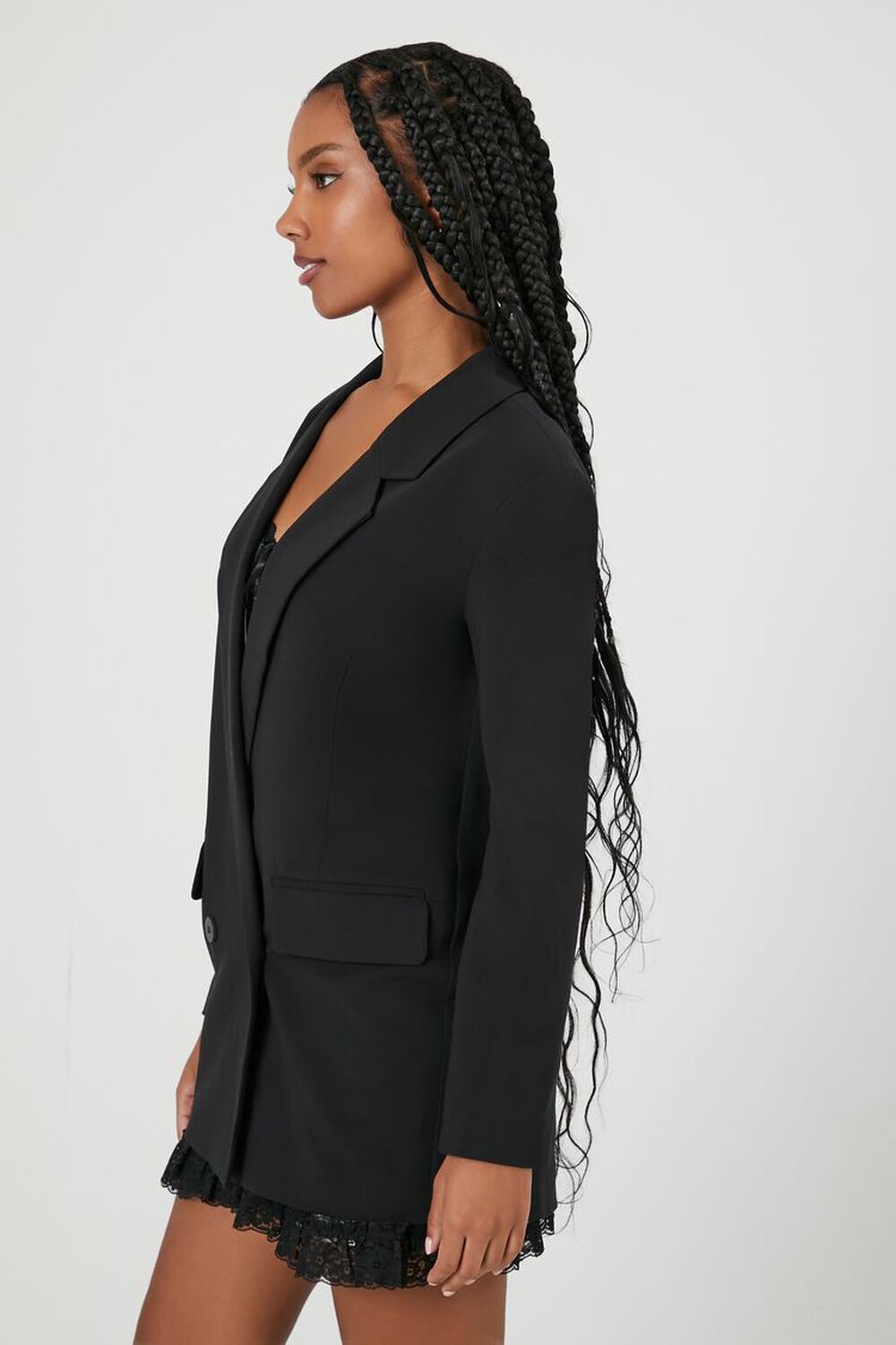 Notched Longline Blazer